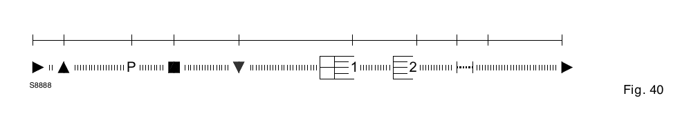LFL1.333RL programme indicator symbols, Riello Fig. 40.