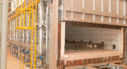 Bogie hearth furnace